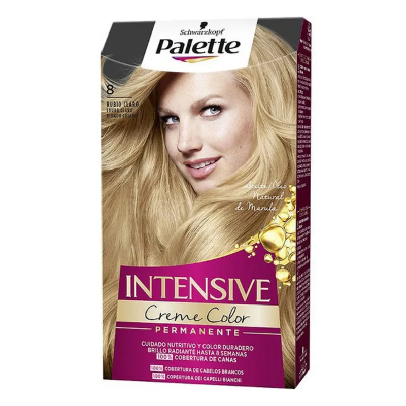 Vopsea permanentă, Schwarzkopf, Palette, Blond deschis N 8 — preț și oferte