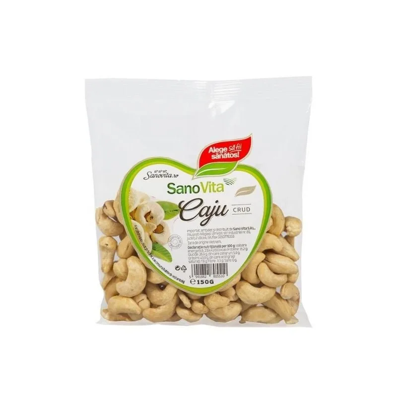 Sanovita Caju Crud, 150 g — preț și oferte