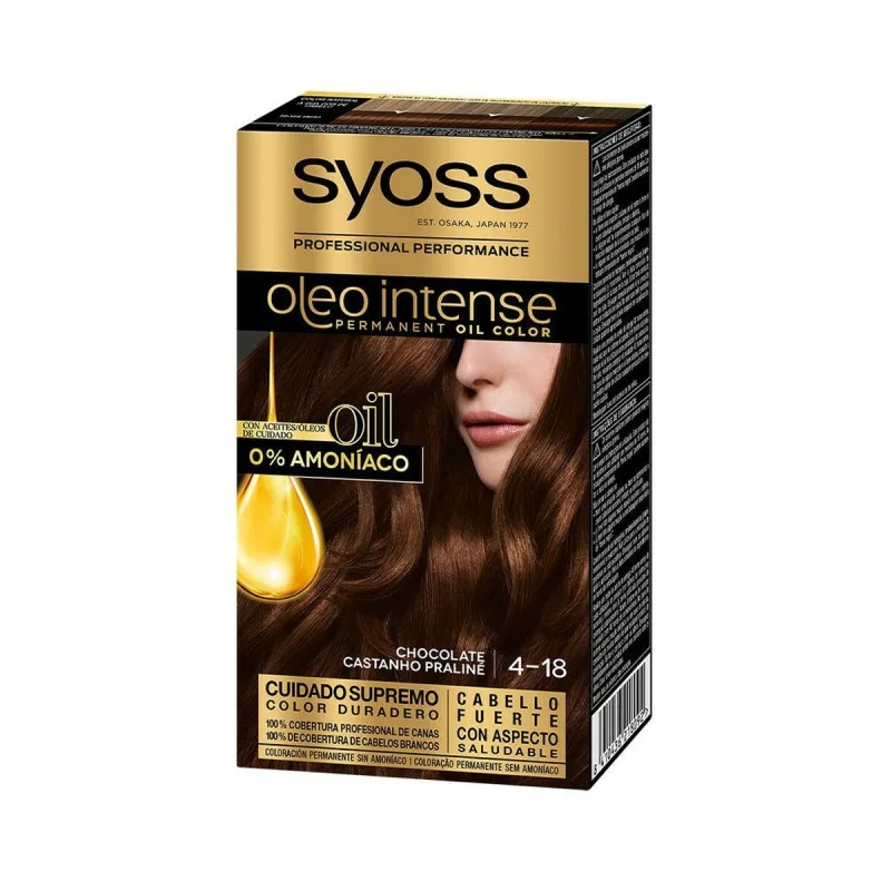 Vopsea permanentă, Syoss, Olio Intense, fără amoniac, ciocolatiu — preț și oferte