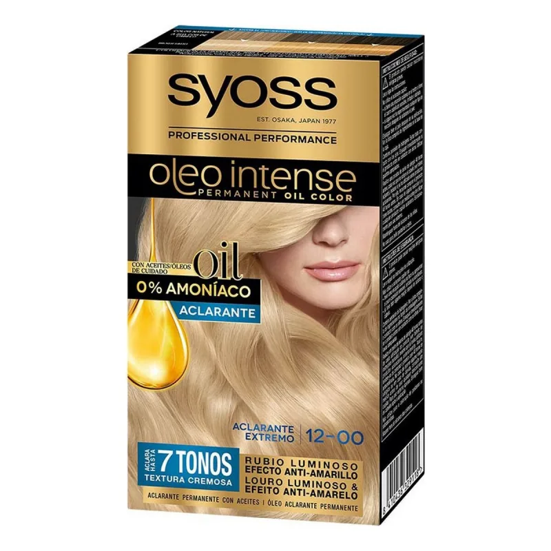 Vopsea păr, Syoss, Olio Intense Nº 12, fără amoniac, set 5 bucăți — preț și oferte