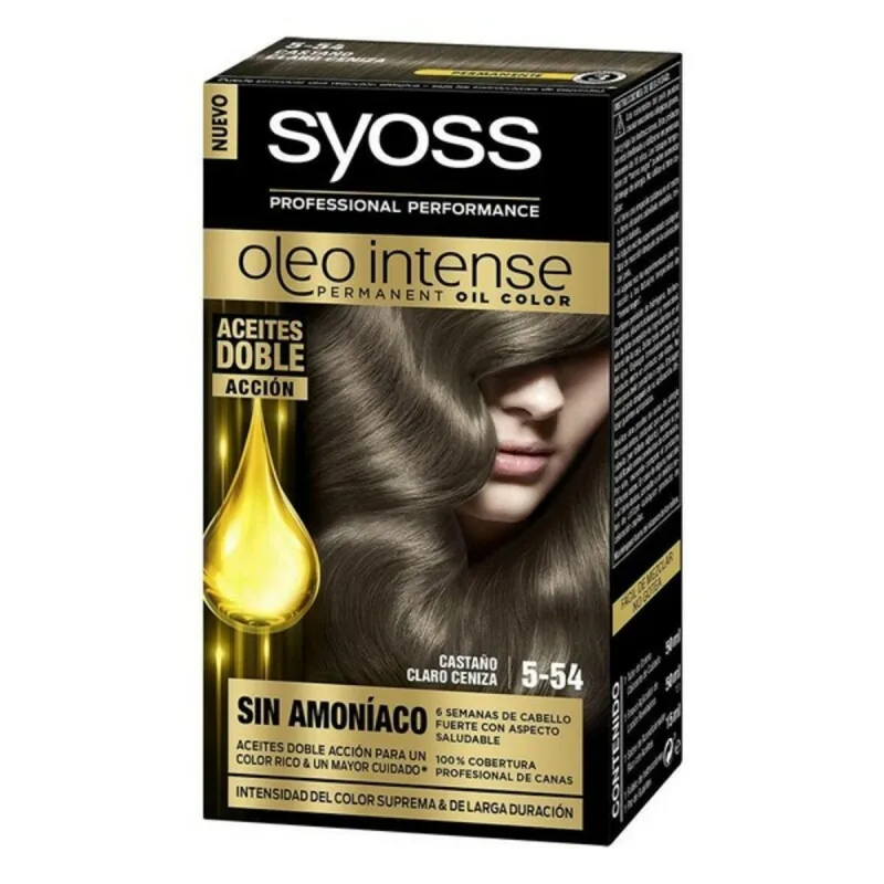 Vopsea permanentă, Syoss, Olio Intense, maro deschis cenușiu — preț și oferte