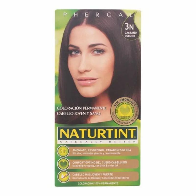 Vopsea de păr fără amoniac, Naturtint, N3, castaniu închis, 170 ml — preț și oferte