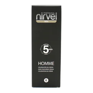 Vopsea păr fără amoniac, Nirvel, Men 5, gri închis, 30 ml