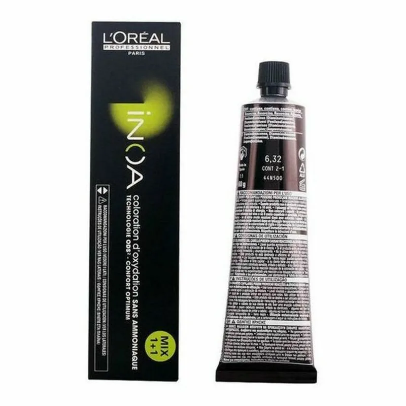 Vopsea păr, L'Oréal, Inoa, fără amoniac, 6,32, 60 g — preț și oferte