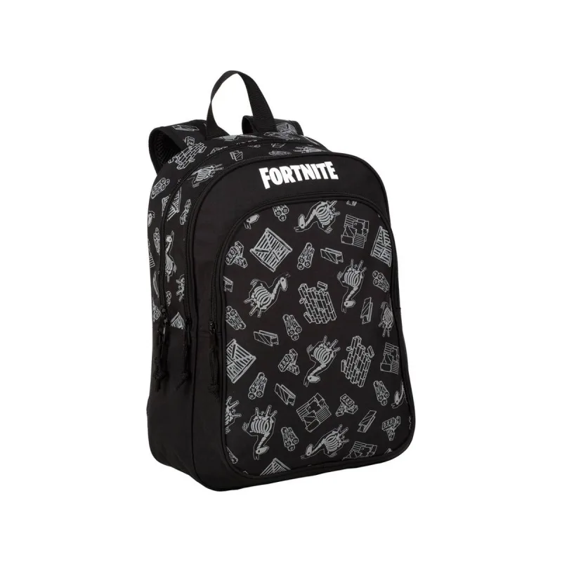 Ghiozdan școlar, Franke, model Fortnite, negru, 42 x 32 x 20 cm — preț și oferte