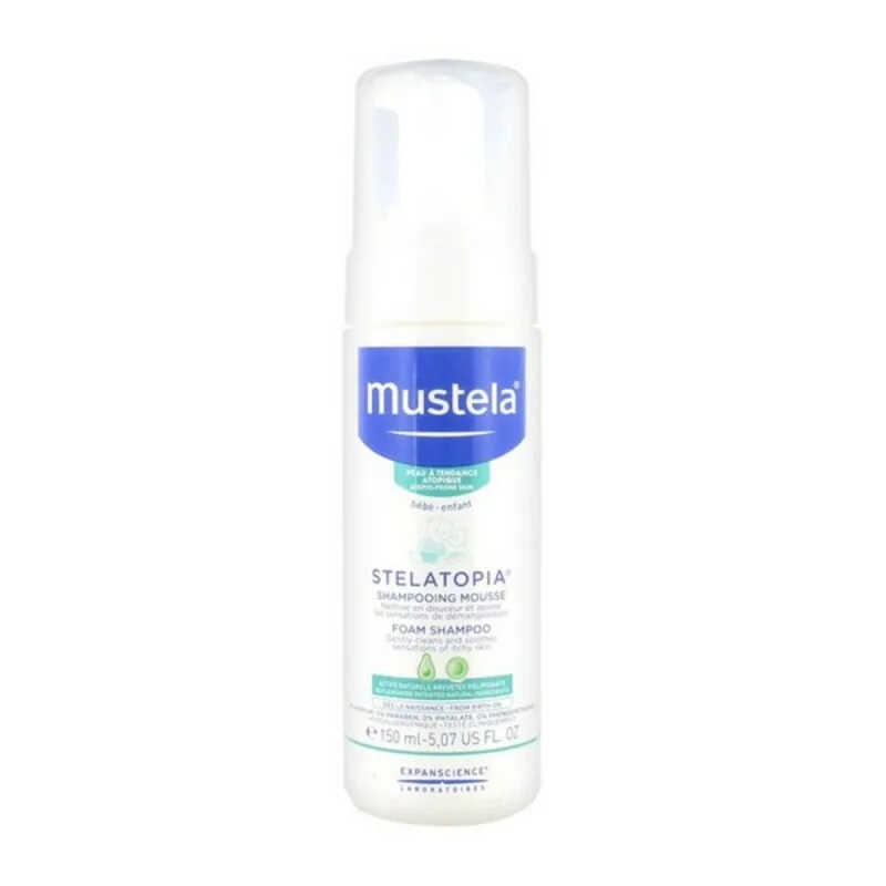 Sampon spuma, Mustela Stelatopia, 150 ml, pentru piele uscată — preț și oferte
