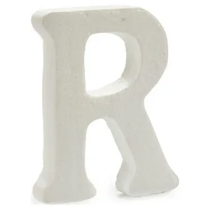 Literă R, Knorr Prandell, polistiren, alb, 15 x 12,5 cm