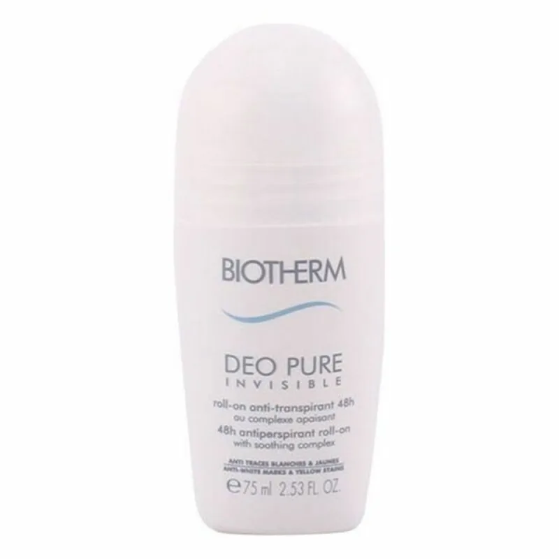 Deodorant roll-on, Biotherm, Pure Invisible, alb, 75 ml — preț și oferte