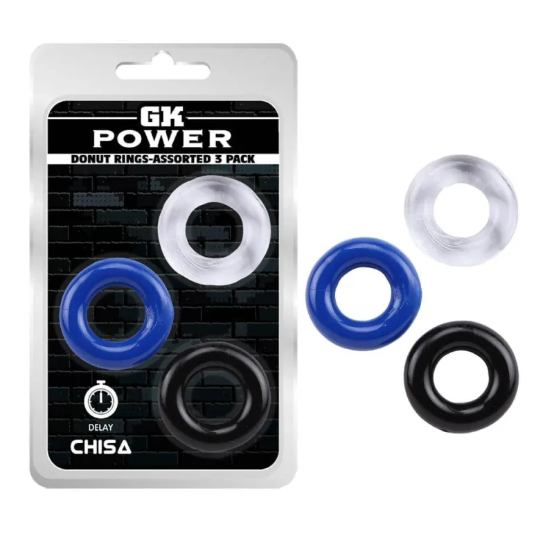 Inele Donut, Chisa Novelties, 3.3cm, elastice, multicolore — preț și oferte