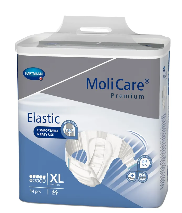 Scutece MoliCare Premium elastic 6 picaturi XL  x 14 buc HARTMANN — preț și oferte