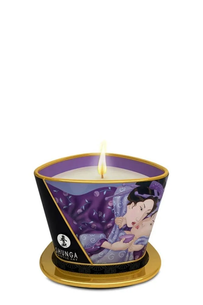 Lumânare masaj, Shunga, Exotic Fruit, soia, 170 ml — preț și oferte