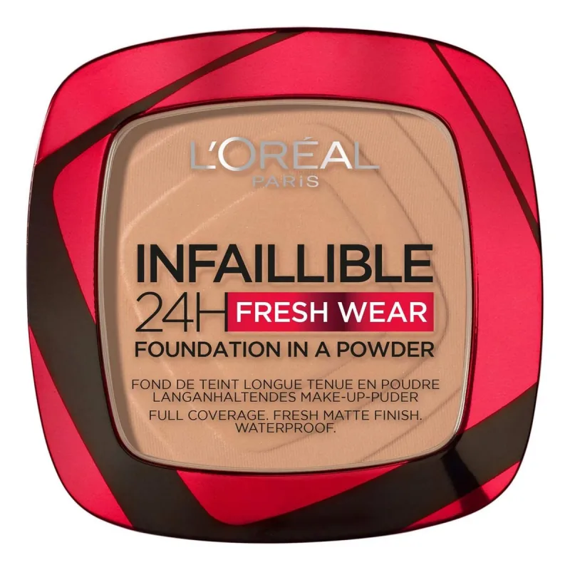 Pudră machiaj, L'Oreal Paris, Infallible 24H Fresh Wear, 9 g, compactă — preț și oferte
