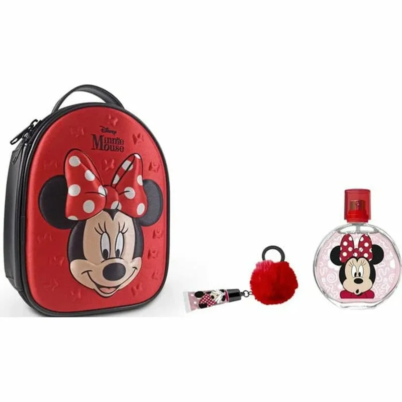 Set Parfum Copii, Air-Val, Minnie Mouse, 3 piese: Eau de Toilette, Luciu de buze, Gentuță — preț și oferte
