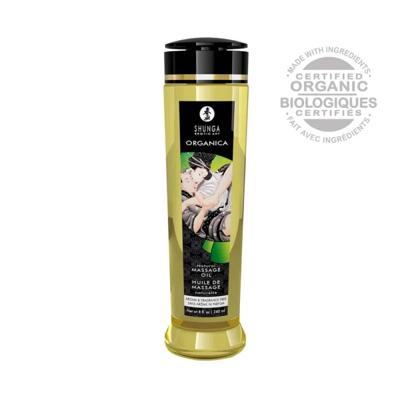 Ulei masaj, Shunga, Organica, 240 ml, natural — preț și oferte