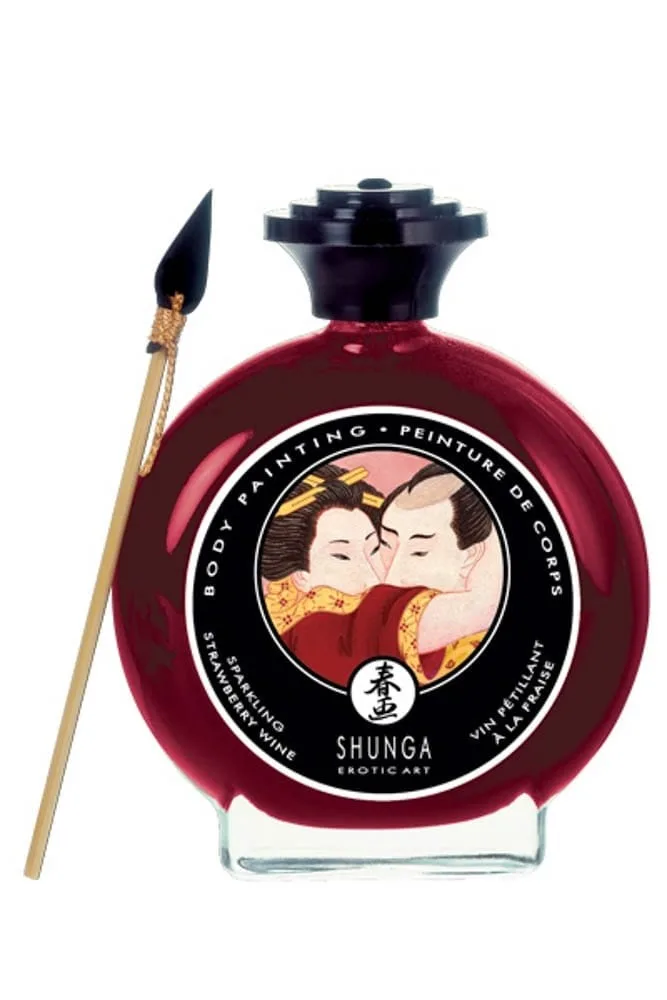 Vopsea Corporală, Shunga, Sparkling Strawberry Wine, 100 ml — preț și oferte