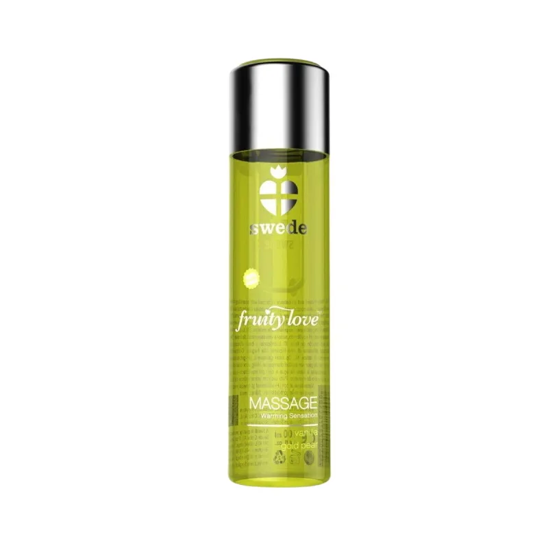 Ulei masaj, Swede, Fruity Love, efect încălzire, vanilie şi pară, 120 ml — preț și oferte