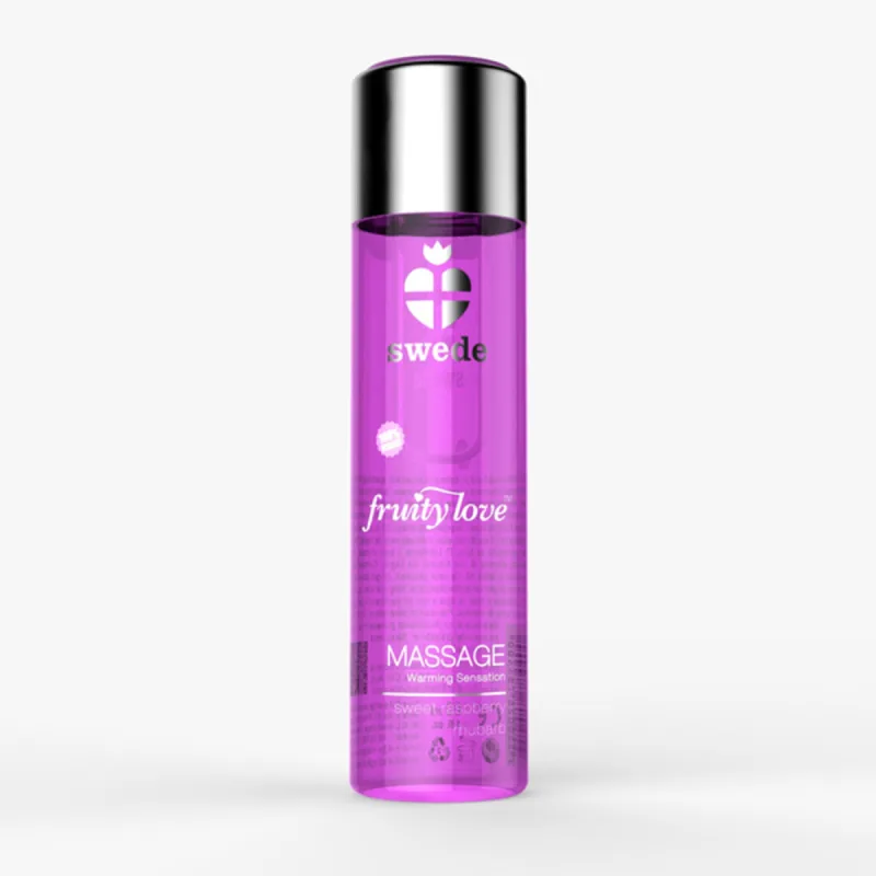 Ulei de masaj, Swede, Fruity Love Massage, aroma zmeură rubarbă, 120 ml — preț și oferte