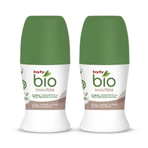 Deodorant roll-on, Byly, BIO Natural 0%, invizibil, set 2 bucăți