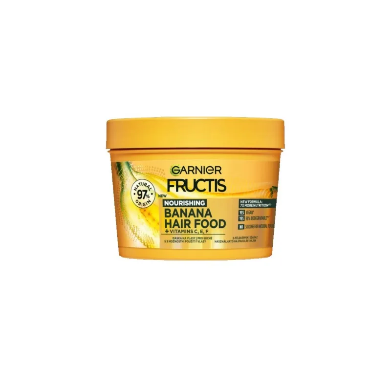Mască de păr, Garnier, Fructis Ultra Hair Food, banană, 390 ml — preț și oferte