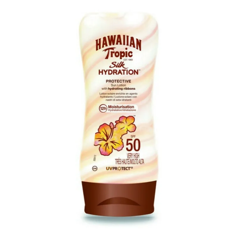 Loțiune solară, Hawaiian Tropic, Silk, SPF 50+, 180 ml — preț și oferte