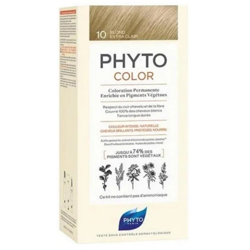 Vopsea de păr permanentă, Phyto Paris, Phytocolor, fără amoniac, blond extra deschis — preț și oferte