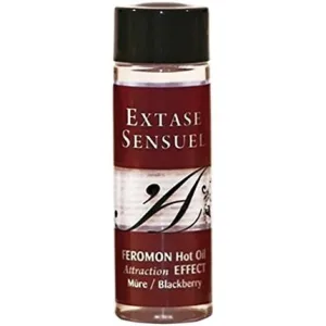 Ulei masaj, Extase Sensuel, Hot Oil, efect atrăgător, mure, 100 ml