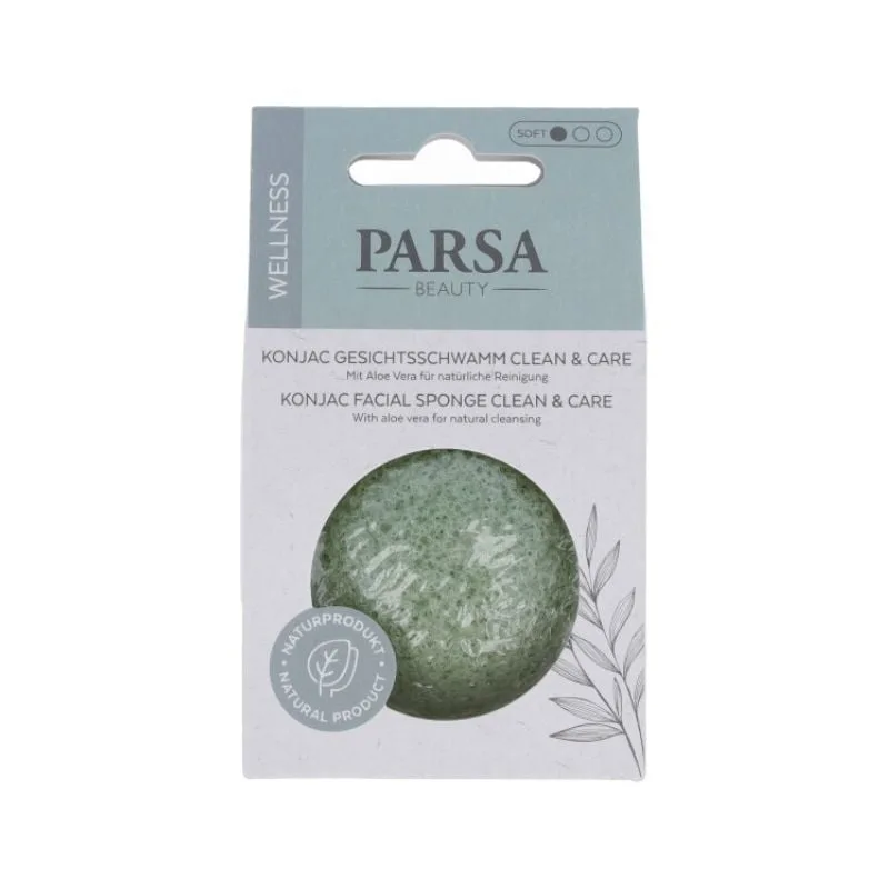Burete fata Konjac curatare si exfoliere, verde, 1 bucata, Parsa — preț și oferte