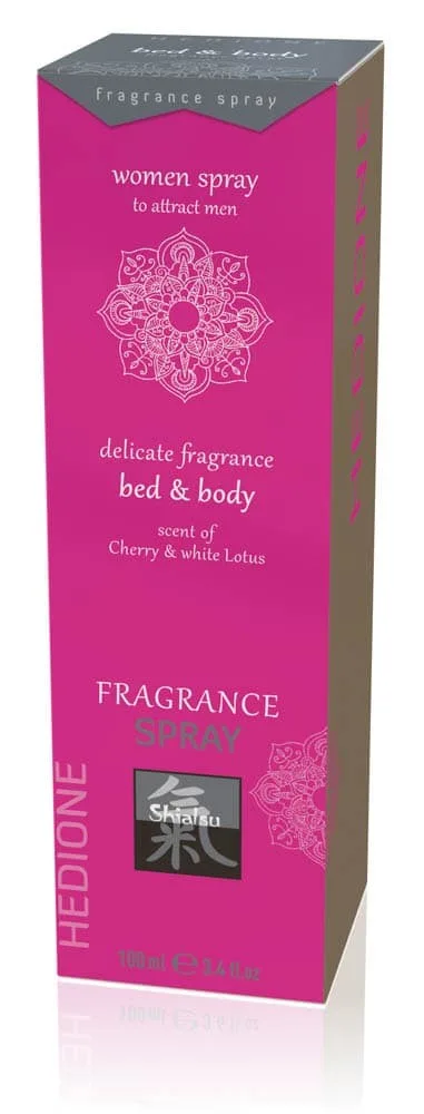 Spray Bed &amp; Body, Shiatsu, 100 ml, cireșe și lotus alb — preț și oferte