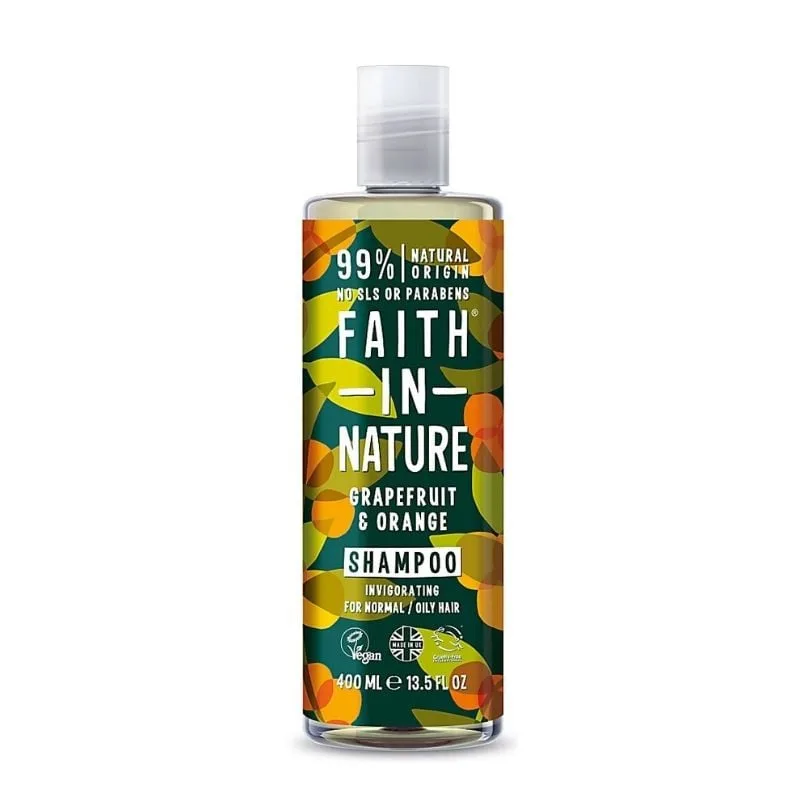 Faith in Nature Sampon natural revigorant cu grapefruit si portocale, 400 ml — preț și oferte