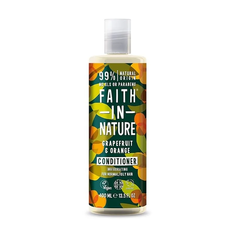 Faith in Nature Balsam natural revigorant cu grapefruit si portocale, 400 ml — preț și oferte