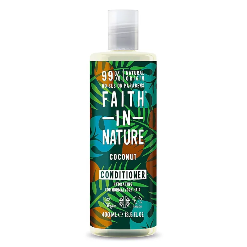 Faith in Nature Balsam natural hidratant cu cocos, 400 ml — preț și oferte