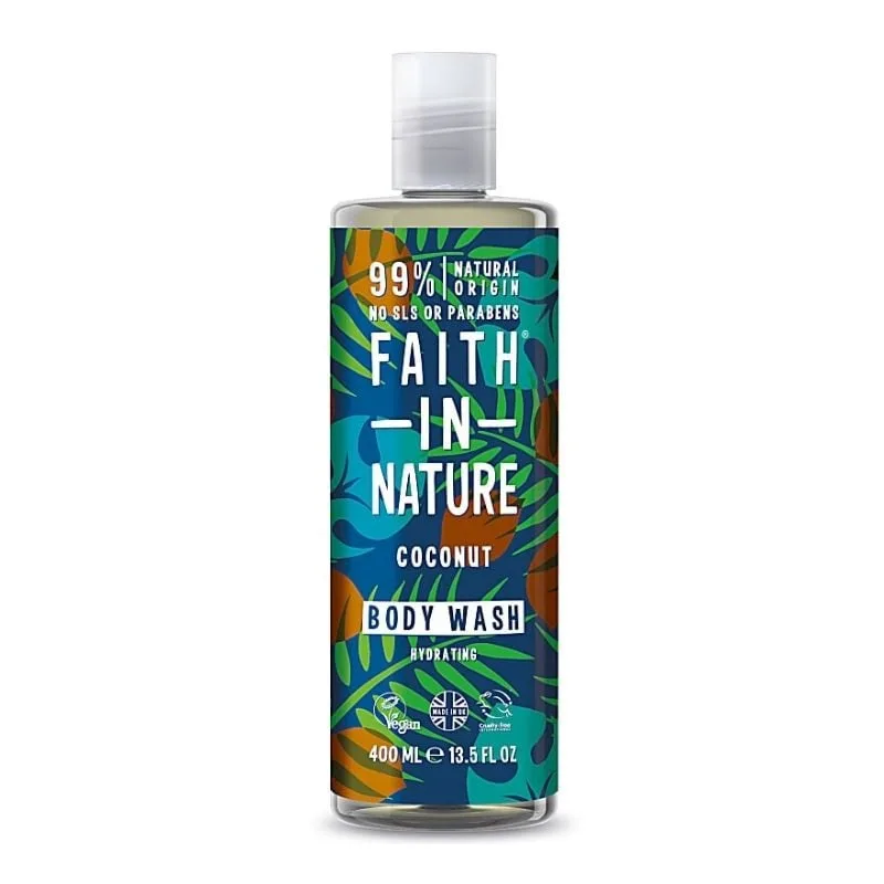 Faith in Nature Gel de dus natural, hidratant cu cocos, 400 ml — preț și oferte