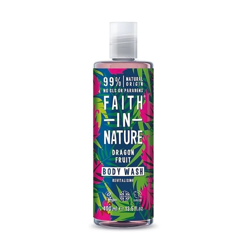 Faith in Nature Gel de dus natural, revitalizant cu fructul dragonului, 400 ml — preț și oferte