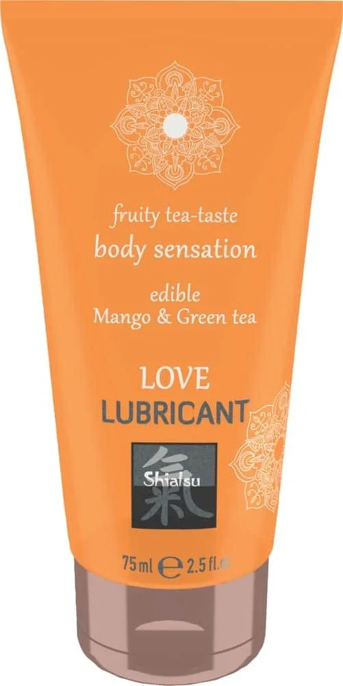 Lubrifiant intim comestibil, Shiatsu, Mango &amp; Ceai Verde, 75 ml — preț și oferte