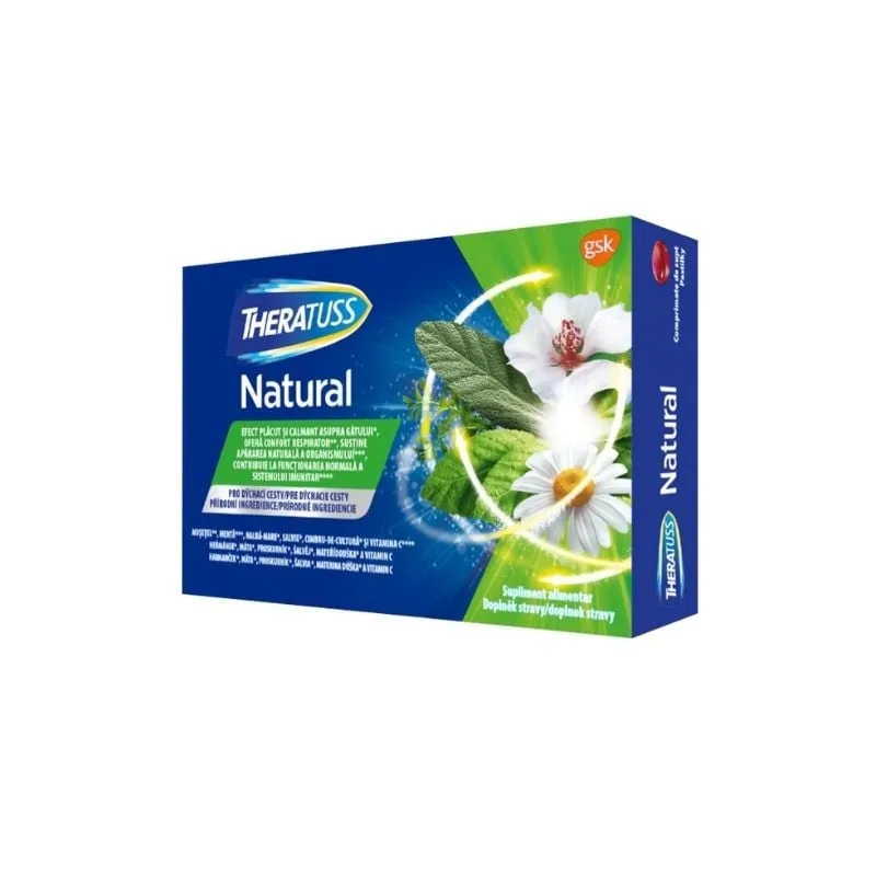 Theratuss Natural, 16 comprimate de supt HALEON — preț și oferte