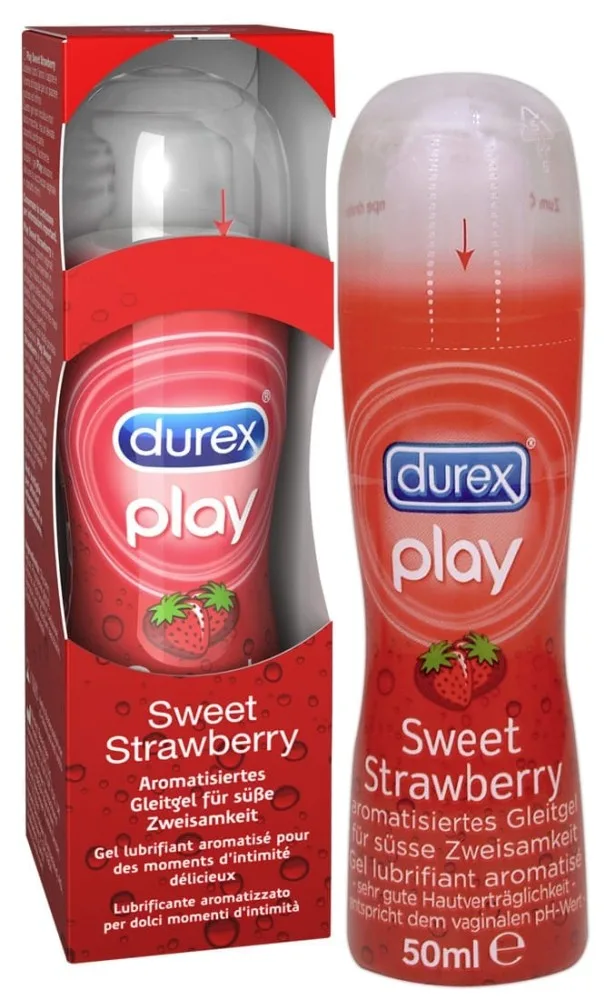 Lubrifiant, Durex, Play, căpșuni, 50 ml — preț și oferte