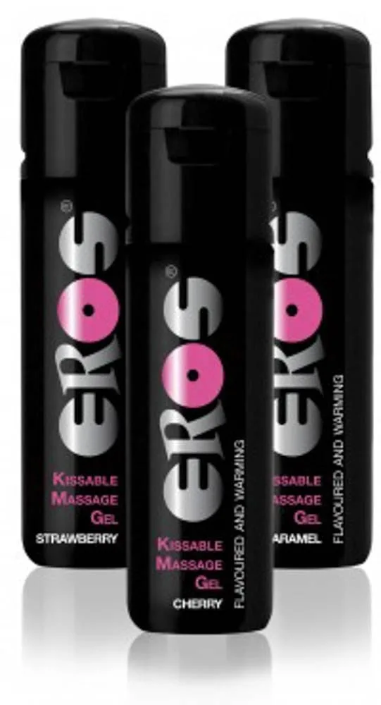 Gel masaj, Eros, Pleasure, efect încălzitor, căpșuni, 100 ml — preț și oferte