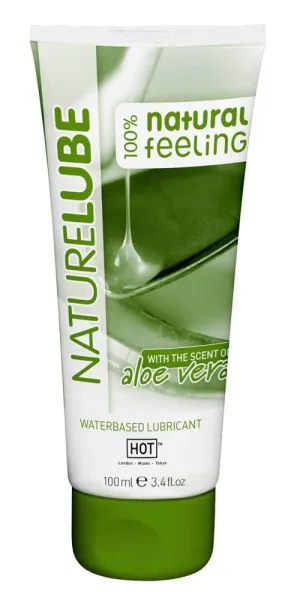 Lubrifiant pe bază de apă, Hot, Nature Lube, aloe vera, 100 ml