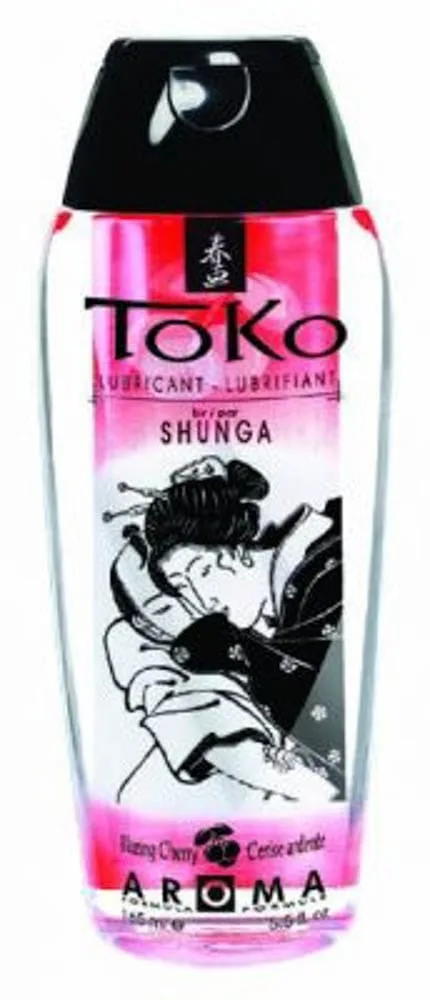 Lubrifiant pe bază de apă, Shunga, Aroma Blazing Cherry, roșu, 165ml — preț și oferte