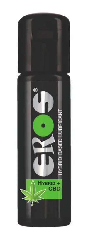 Lubrifiant Eros, Hybrid, 100 ml, cu CBD, pe bază de apă și silicon
