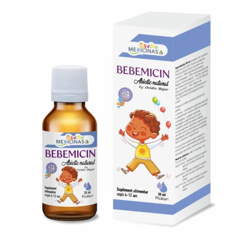 Medicinas Bebemicin + 4  - abiotic natural - 30 ml — preț și oferte