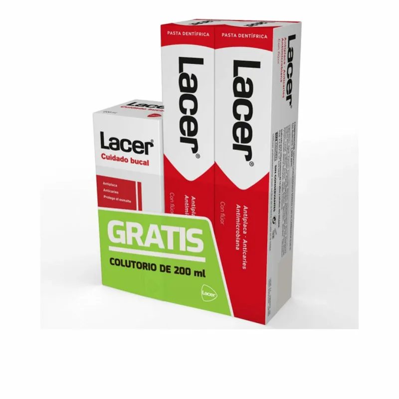 Pastă de Dinți Acțiune Completă Lacer 2 x 125 ml 3 Piese — preț și oferte