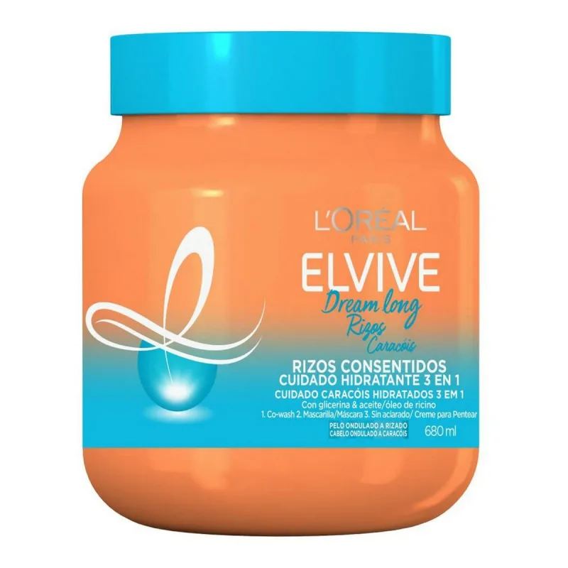 Mască Hidratantă L'Oreal Make Up Elvive Dream Long 3 în 1 Bucle strânse și definite (200 ml) — preț și oferte