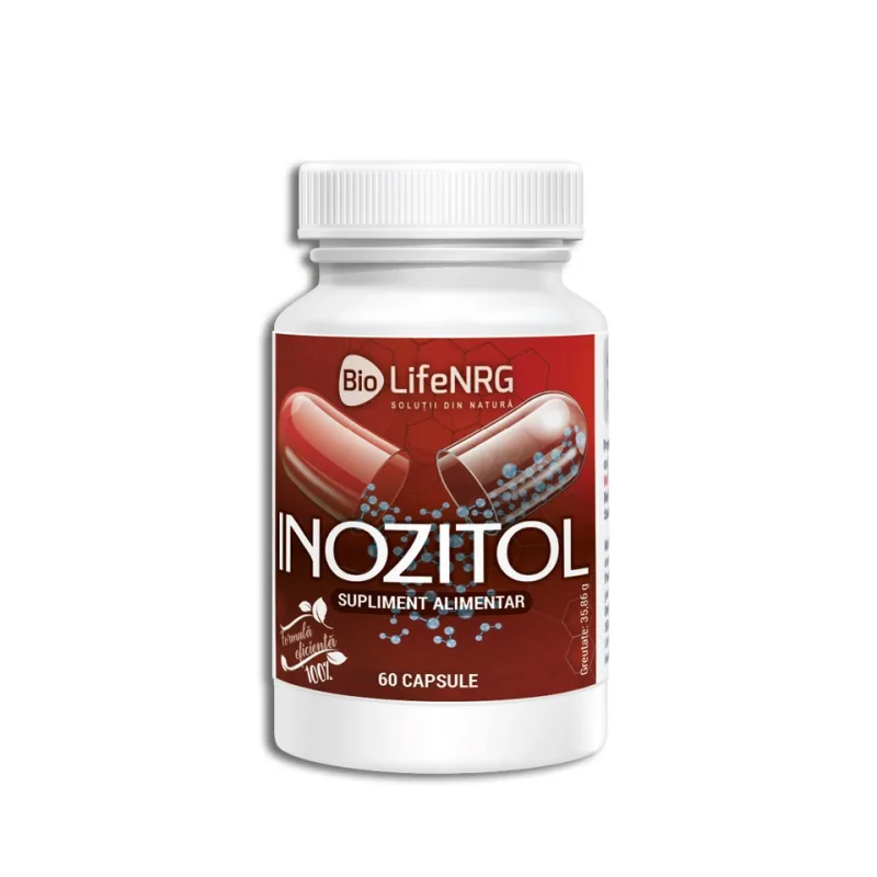 Inozitol Bio LifeNRG - pentru depresie, atacuri de panica si anxietate si multe alte boli (1 flacon) - 60 cps ino60L PrimeFarma — preț și oferte