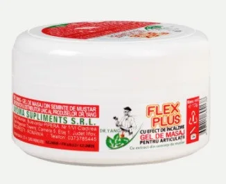 Flex Plus  - gel pentru masaj cu efect de incalzire pentru articulatii (2 cutii) - 100g FPG100L PrimeFarma — preț și oferte