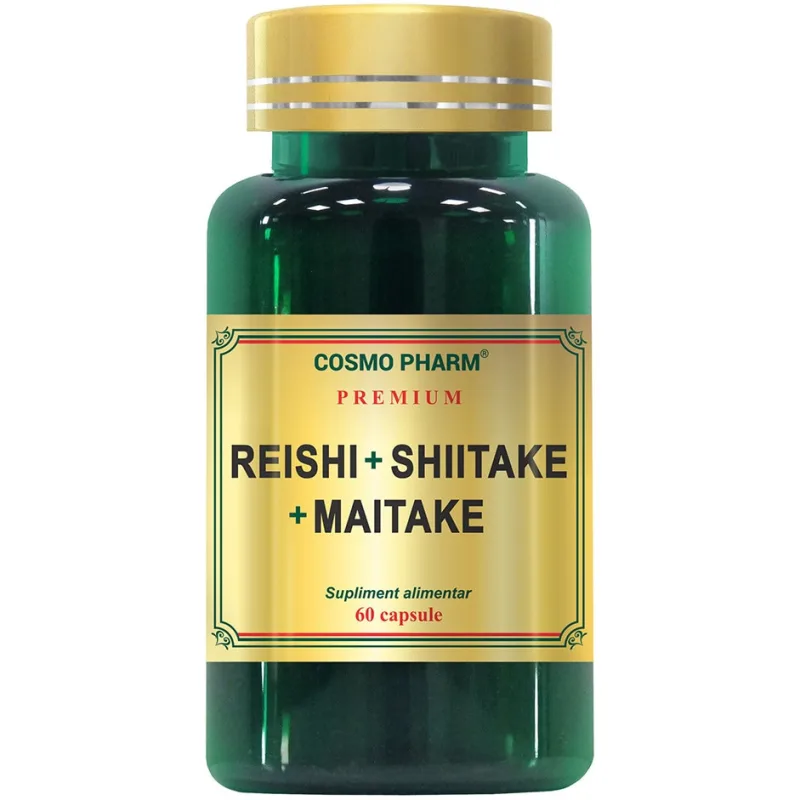 REISHI SHIITAKE MAITAKE 60CPS Premium — preț și oferte