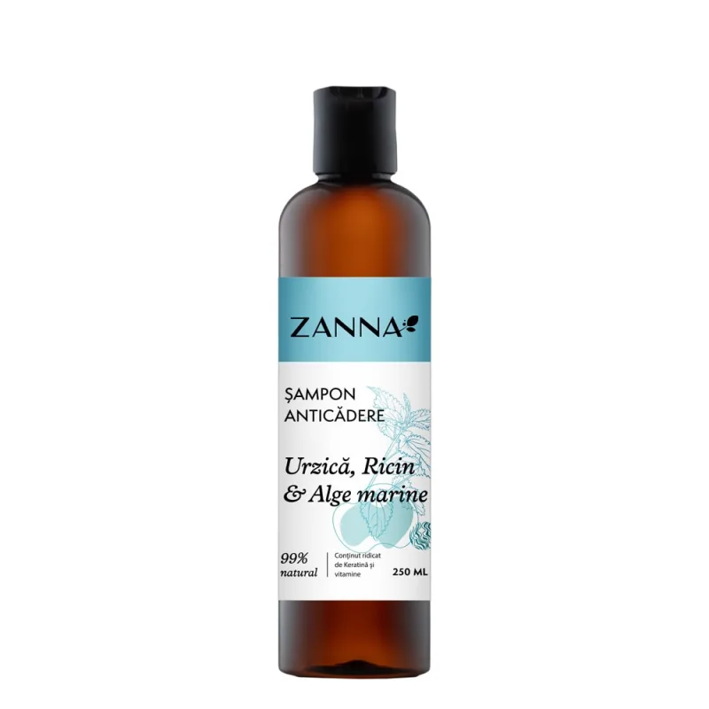 ZANNA SAMPON ANTICADERE URZICA RICIN ALGE 250ML — preț și oferte