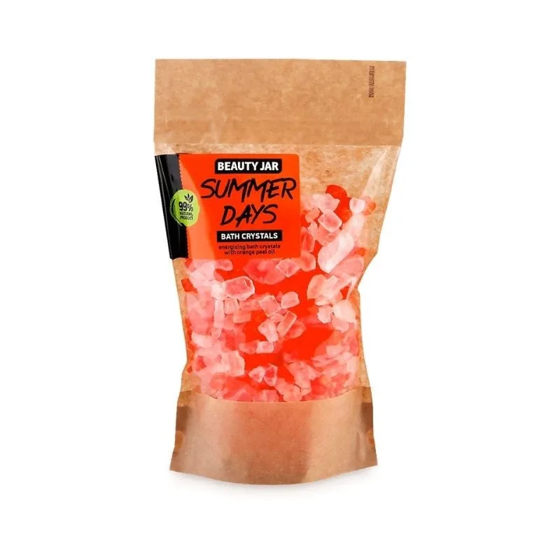 Beauty Jar Cristale de baie energizante cu ulei din coaja de portocala, Summer Days, 600 g — preț și oferte