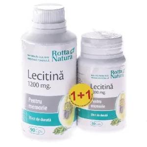 PACHET LECITINA 1200MG 90CPS+30CPS
