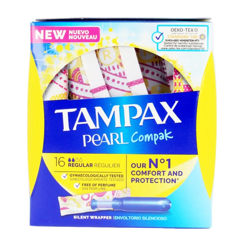 Tampoane Normale PEARL Tampax (16 uds) (16 uds) (18 uds) — preț și oferte